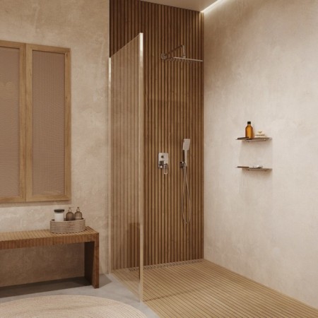 The shower system of hidden installation of IDDIS SLIDE, with a tropical shower and a hand shower-1