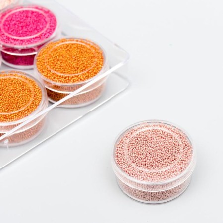 Glass Microb and Pink and purple shades of mix 1 jar = 10 g = 1 set-1