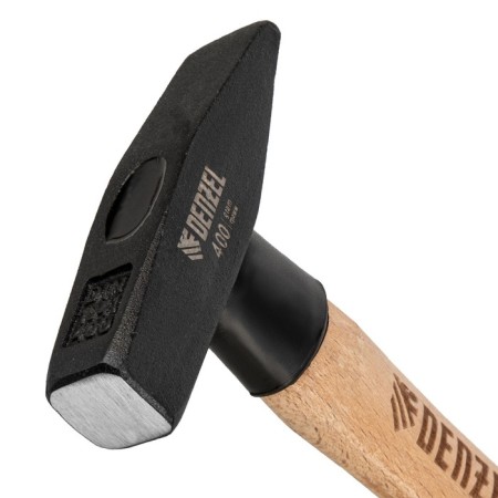 Denzel 10428 locksmith hammer, forged square steel, beech handle, 400 g-1