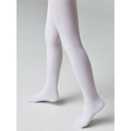 Pantyhose children's cotton ESLI TIP-Top, height 150-152 cm, white color