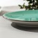 Porcelain plate flat dots menta, d = 16.5 cm, turquoise color