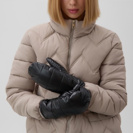 Women's mittens minku, rr 23 cm, central black-2