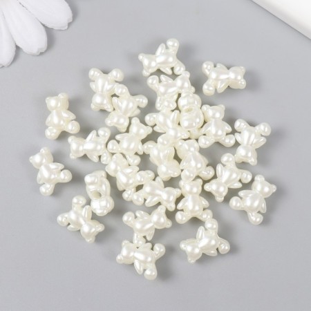 Beads for creativity plastic "Bear Pearl" set 25 pcs 0.6x1.2x1.4 cm-2