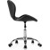 Computer chair Trizor Metal/Eco -leather, Chrome/Black 53x53x69 cm