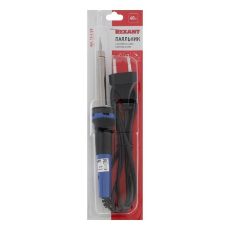 Rexant 12-0123 soldering iron, ceramic heater, durable sting, 40 watts, 220 V, 450 ° C-3