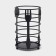 Drywall for cutlery shares, 11 × 11 × 16 cm, black color