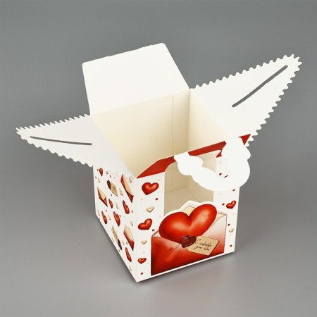 Box the team "Love message" 9 x 11 x 9 cm-4
