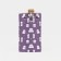 Key of buttons, length 10.5 cm, 6 carabiners, lilac color