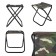 Tourist Folder Green Glade RS230, camouflage stool
