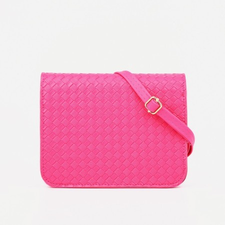 Bag's bag with lightning, long belt, raspberry color-1
