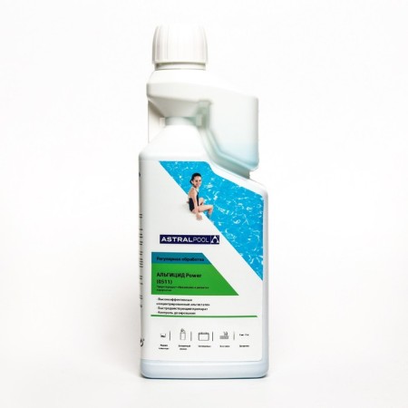 Algicide Power Astralpool to prevent the growth and destruction of algae in the pool, 1 liter