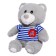 Soft toy "Bear in a striped T -shirt", 23 cm