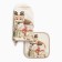 Set of kitchen. Ethel "Micper Gifts" mittens 15x28cm, 19x19cm wax, 100%HL