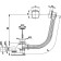 ALCAPLAST A51CRM bath siphon, length 57 cm, machine, set, chromium