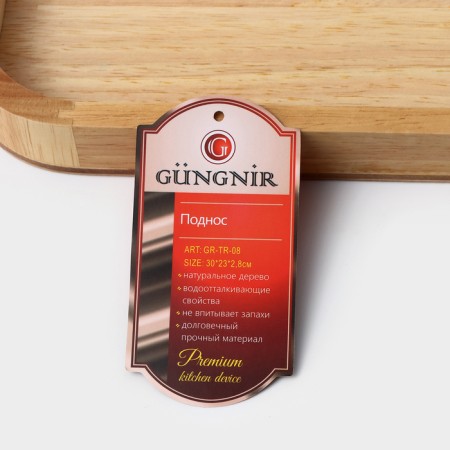 Tray with handles "Lux", 30 × 23 × 2.8 cm, Giveya-8
