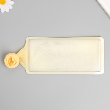 Kapron for flowers single -color "mustard" 50 cm-2