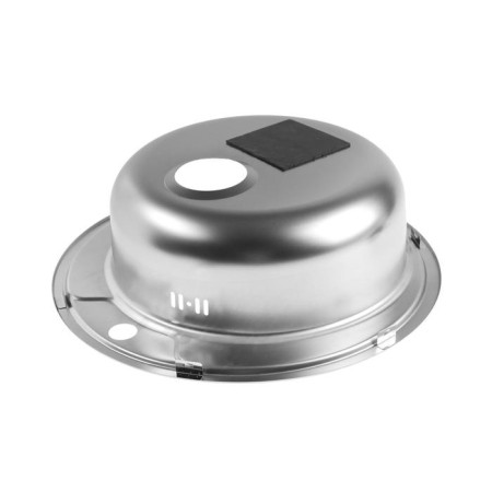 Kitchen sink "Vladiks", cut, with a siphon, d = 51 cm, stainless steel 0.6 mm-2