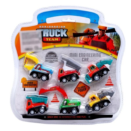 A set of inertial machines "Construction equipment", 6 pieces-6