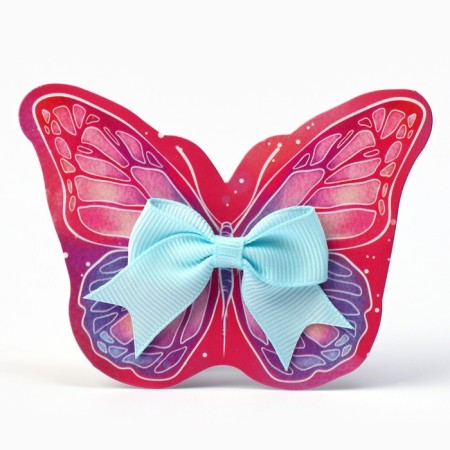 Hair elastic band with a bow "butterfly" diam. 4 cm-1