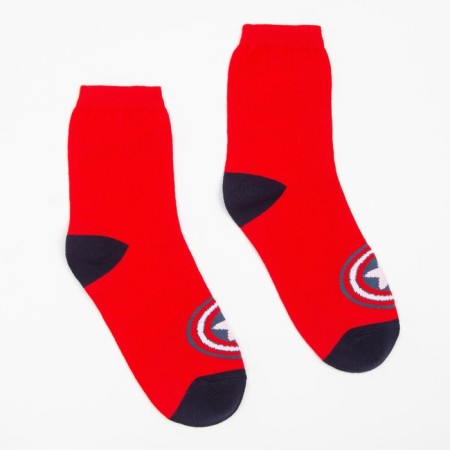 Socks "Captain America", red/blue color, size 29-1