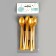 Tablespoons plastic, in a set 12 pieces, color gold