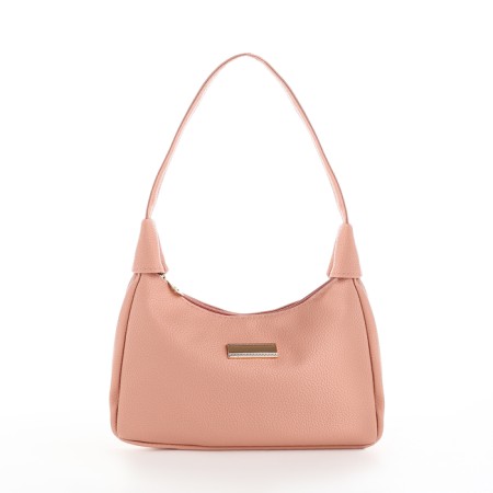 Female bag 25*7*13.5 depth with a zipper, pink