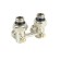 Connecting unit of the radiator OGINT 022-4040, 1/2 "X3/4, PN 10, for a two-pipe system, corner