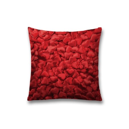 Decorative pillowcase "openwork hearts", on a zipper, size 45x45 cm