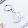 Key keychain acrylic mirror "Fox", 3.9 x 5 cm