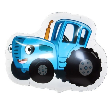 Foil ball 26 "Figure" Blue Tractor ", 1 pc. In the pack.
