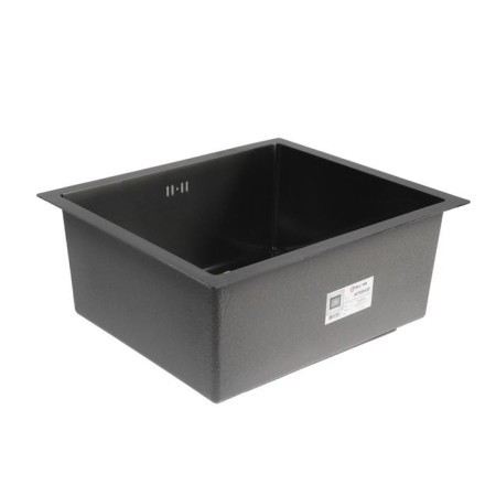 Kitchen sink Aflorn AF95043F, Sredal, S = 3.0 and 0.8 mm, 50x43x20 cm, siphon, graphite-1