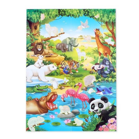 Activity a book with stickers and growing toys "Animal World", 12 p.-3