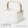 LADOM storage basket "Scandinavia", 23.5 × 24 × 18 cm, white color