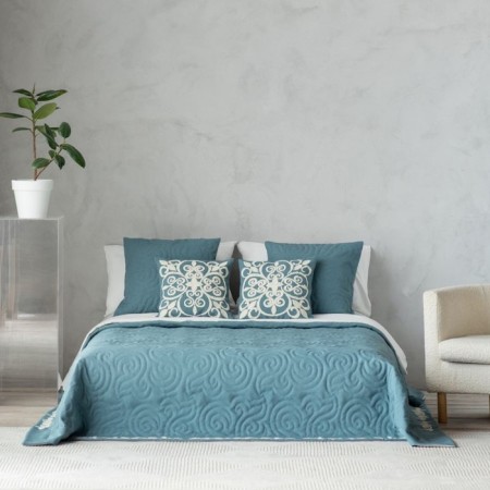 Cover with pillowcases "Diana", size 230x250 cm, blue color-3