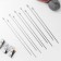 Knitting needles, d = 2-7 ​​mm, 35 cm, 10 pairs in the pencil case