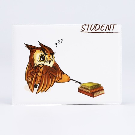 Cover for a student ticket, white color