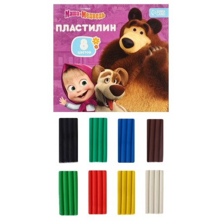 Plasticine 8 colors 120 g "Masha and the Bear"-6