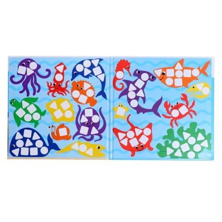 Magnetic mosaic "Underwater World", 80 magnets, 3+-1