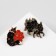 A set of icons (2 pcs.) "Kitsune" nine -tailed fox, color in gold