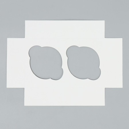 Folding box with bilateral application of the “snowy New Year”, 16 x 10 x 10 cm, New Year-4