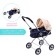 Stroller for dolls, metal frame, universal