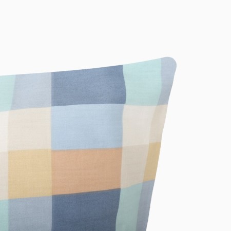 Pillowcase Lovelife Square Blue, 50*70, 100%cotton, satin, 125g/m²-1