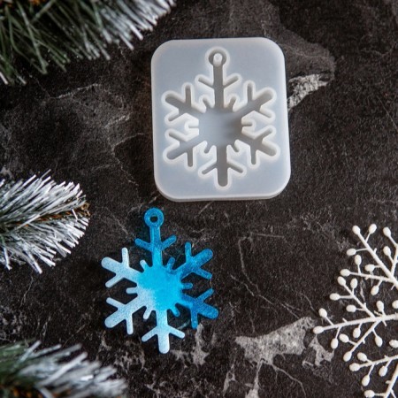 Silicone form universal, Snowflake suspension