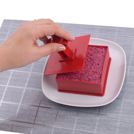 Culinary form with a cover cover “Square”, 9.5 × 9.5 cm, h = 4.5 cm, color mix-7