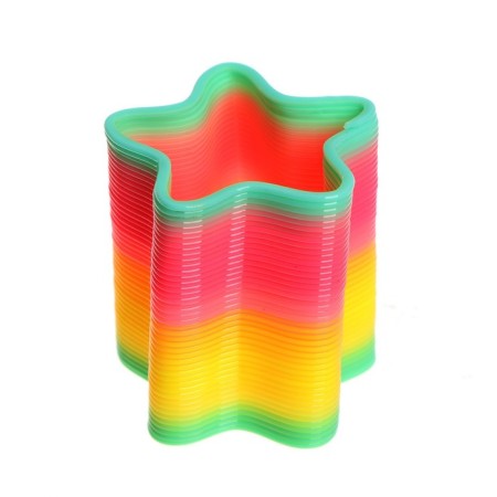 Spring - Rainbow "Smiley", Form Star, D = 5 cm-2