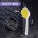Showing watering can Zein Z0206, 1 mode, plastic, white color with a yellow insert