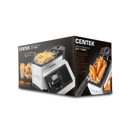 Fritical Center Centek CT-1431, 1800 watts, 3.5 l, silver-12