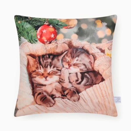 Case on the pillow Ethel "Kittens" 40*40 cm, 100 p/e, velor