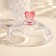Glass jar for honey and jam with a spoon "Rose", 240 ml, 9.5 × 12 cm