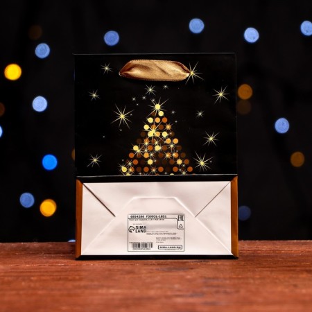 Laminated Packet "Golden Merry Christmas" 11.5 x 14.5 x 6 cm-1